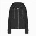 thumbnail image 4 of Godom Zip Up Y2k Hoodies for Women fall Casual Long Sleeve Sweatshirts 2025 Lightweight Comfort Soft Jackets, 4 of 5