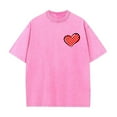 thumbnail image 3 of qucoqpe Valentine's Day Shirts for Men Fashion Heart Love Printed Crew Neck Short Sleeve Casual Loose Tee Tops Blouse, 3 of 5