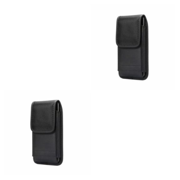Bolsa práctica Inteprter para teléfono inteligente con cinturón clip negro 4.7-5.3 pulgadas 2piezas