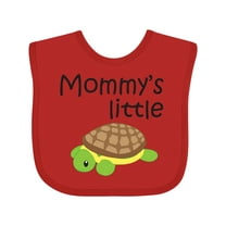 Inktastic Mommy's Little Turtle Boys or Girls Baby Bib