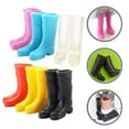 thumbnail image 3 of HEALEEP 6 Pairs Mini Boots for Doll House Rain Decor Assorted Color Plastic Interior Model Adornment 1.41X1.02X0.24in, 3 of 8