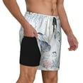 thumbnail image 3 of Balery Sea Animals Mens Swim Trunks Swim Shorts for Men Quick Dry Inseam Beach Shorts with Compression Liner Pocket-X-Large, 3 of 9