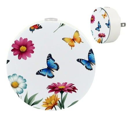 

YZUOUZY Lamp for Bedroom Bedroom Lamp Small Lamps Set of 2 Flowers Butterflies Leaves