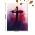 thumbnail image 3 of Qisvanset 12x16 Inch With Frame 2D Flat Wall Art Ash Wednesday Lent Cross Catholic Easter Home Wall Decor, 3 of 8