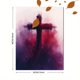 thumbnail image 3 of Qisvanset 12x16 Inch With Frame 2D Flat Wall Art Ash Wednesday Lent Cross Catholic Easter Home Wall Decor, 3 of 8