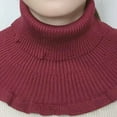 thumbnail image 4 of Visland Women Fake collar Neck Gaiter, Soft Knitted Solid Color Winter Neck Windproof Warm Turtleneck Scarf for Winter Fishing Hiking Running Motorcycling, 4 of 5