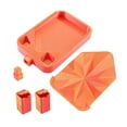 thumbnail image 2 of Bandeja para arte de diamantes con tapa, contenedor de almacenamiento fácil de usar, bandeja clasificadora de cuentas dorado y rojo, 2 of 9