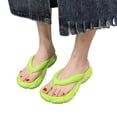 thumbnail image 4 of Xijirk Women's Platform Flip Flop Sandals with Arch Support for Casual Comfort and Summer Beach Wear,Z03 Green,6.5, 4 of 8