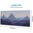 thumbnail image 3 of Mountain Forest Scenery Gaming Mouse Pad XL Extended Large Mousepad with Nonslip Rubber Base Stitched Edges Laptop Computer Keyboard Desk Mat for Office Home Gamer, 3 of 5