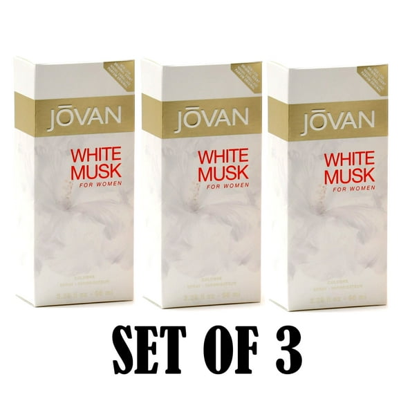 Jovan White Musk For Women 3.25 oz / 96 ml Spray (Pack of 3)