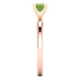 thumbnail image 3 of Solitaire Engagement Ring for Women - 0.5ct Natural Peridot in 18K Rose Gold Promise Ring, 3 of 6