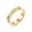 Golden 6MM Feather, variant on Stainless Steel Star Rings for Couples, Fashion Flower Wave Feather Design, Durable and Stylish Rings for Everyday Wear