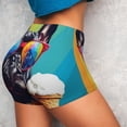 thumbnail image 4 of Balery Rainbow Bulldog Sunglasses Pantalones cortos de entrenamiento estampados para mujer, sin costuras, ajustados, para gimnasio, yoga, correr, deportes, ejercicio activo, fitness.-Small, 4 of 8