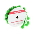 thumbnail image 3 of Simplicity Trim, Green 1 1/4 inch Jumbo Pom Pom Trim Great for Apparel, Home Decorating, and Crafts, 1 Yard, 1 Each, 3 of 6