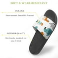 thumbnail image 3 of GZHJMY Stylish Slides for Women Men, Dinosaurs Vector Set in Cartoon Style Soft Flexible Slip-on Sandals Slippers, 3 of 7