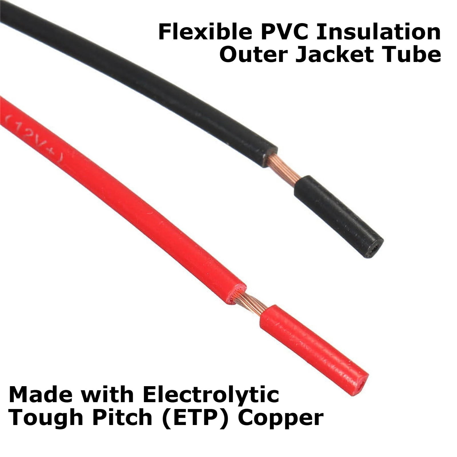 One Pair 3-Pin MX150 Male Connector Adapter w/ 5-Inch Wire Leads Pigtail, 12V 22A Multi-Purpose Electrical Connector Wire Harness