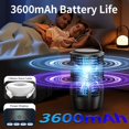 thumbnail image 2 of USB Rechargeable Electric Insect Killer, 3600mAh Portable Bug Zapper with Camping Light, 1076sqft Coverage, Child-Safe Mesh Cover, 2 of 6