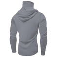 thumbnail image 4 of Stamzod Lightweight Hoodie Men Summer Solid Color Hiking Camping Fishing Hoodie with Mask Casual Loose Plus Size Sun Protection Shirts for Men Gray XXL, 4 of 4