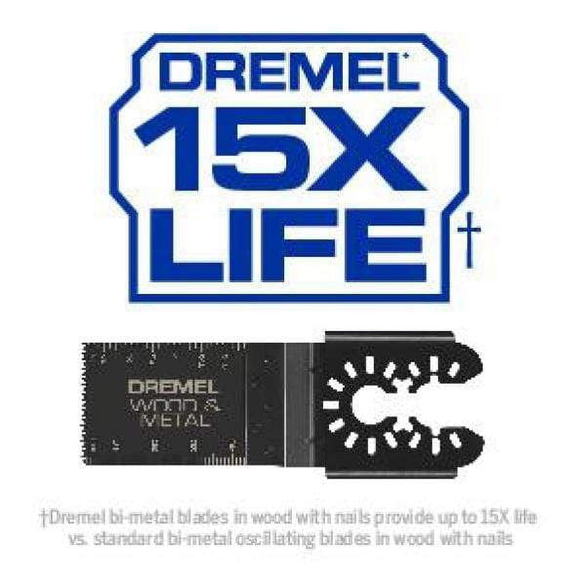 Dremel Cutting Set Including A Mix Of Drywall Wood And Wood And Metal Dual Interface Oscillating Blades 5Pc