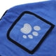 thumbnail image 3 of Toalla para perro, fuerte absorbente, secado rápido, bolsillos para las manos, diseño con capucha, albornoz para perro con cintura para gato, azul, 3 of 8