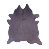 Natural Geneva Cowhide Rug | Lavender | 6'x7'