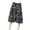 White, variant on Womens Flowy Skort Wide Leg Plazzo Pants Knee Length (Khaki One Size)