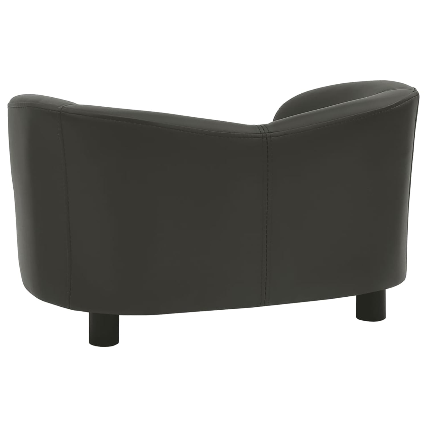 Pefilos 26.4" Dog Sofa Bed for Small Pets, Stylish Pet Sofa/Cat Couch for Furniture Faux Leather, Dark Gray Pefilos 26.4" Dog Sofa Bed for Small Pets, Stylish Pet Sofa/Cat Couch for Furniture Faux Leather, Dark Gray