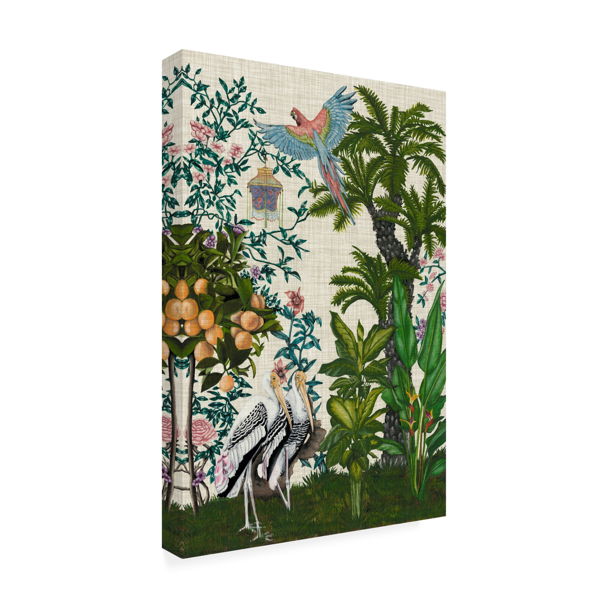 Naomi Mccavitt 'Paradis Chinoiserie II' Outdoor Canvas 32x22