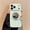 Mint, variant on For iPhone 14 Phone Case,With Back Circular Make-up Mirror,Camera Lens Protector,360°Rotatable Ring Kickstand,Glossy Shockproof Durable Cover,PC + TPU Hybrid Phone Case,Black