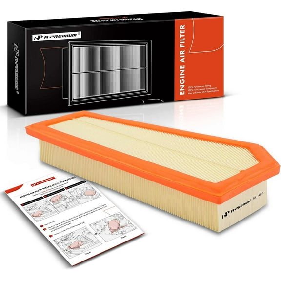 A-Premium Engine Air Filter Compatible with Mercedes-Benz W204 W205 C250, R172 SLK250, 2012 2013 2014 2015, L4 1.8L, Flexible Panel, Replace# 2710940304