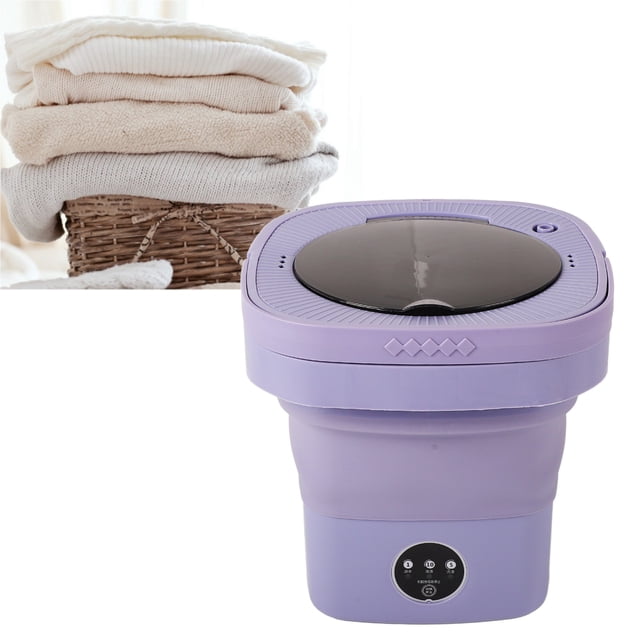 8L Portable Mini Washing Machine, Portable Underwear Laundry Machine Foldable Mini Washing Machine For Baby Clothes And Small Items, Rechargeable Design For Travel Washer