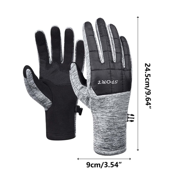 Xihbxyly Guantes de Invierno para Montar a Caballo, Muy Cálidos y Suaves Al Tacto, Palma de Cuero Antideslizante, Diseño de Correa Ajustable, Perfectos para Esquiar, Andar En Bicicleta, Escalar y Act