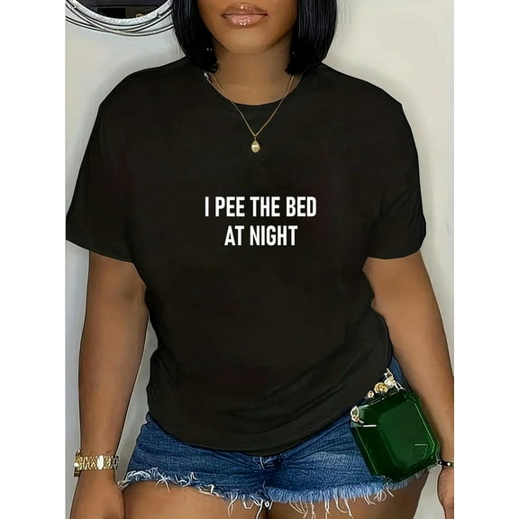 100% Cotton I Pee The Bed At Night, Funny, Jokes, Sarcastic T-Shirt