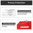 thumbnail image 3 of Etiqueta de silicona para equipaje con tarjeta de identificación con nombre, perfecta para localizar rápidamente la maleta, 3 of 5