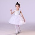 thumbnail image 4 of oqasdz Robe Fille Robe d'Été Décontractée avec Imprimé Floral Manches Bouffantes et Taille Élastique pour Tout-Petits Enfants Fête, 4 of 6