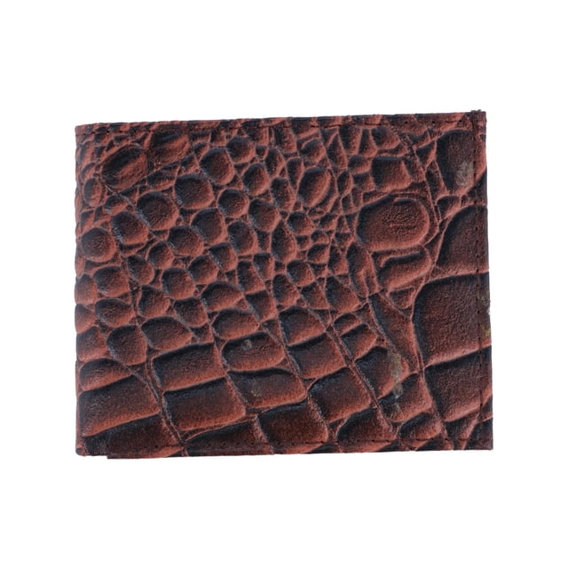 CTM® Alligator Print Bifold Wallet (Men's)