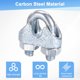 thumbnail image 4 of Uxcell 12-Pack Abrazaderas de Cable, Clip de Cable de Acero al Carbono M3, Sujetador de Silla de Perno en U, 4 of 6