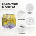 thumbnail image 4 of Bixox Women's Flowers And Butterflies pattern 2 in 1 Running Shorts - Lightweight Athletic Workout Gym Yoga Shorts Liner with Pockets - Large, 4 of 5
