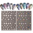thumbnail image 1 of 2 pegatinas 5D en relieve para uñas, 10,4 x 8 x 0,04 cm, coloridas, de plástico, autoadhesivas, con temática marina, para decoración DIY., 1 of 3