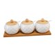 thumbnail image 5 of Tarros de especias con bandeja multiusos, plato dividido moderno para servir, tarros de condimentos para dulces, frutos secos, plato, comedor, fiesta, A, 5 of 10