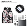 thumbnail image 6 of Cauagu Orchids Flowers Print Backpacks,Travel Daypack Casual Laptop Backpack Bookbag Fits 15 Inch Computer for Men Women, 6 of 8