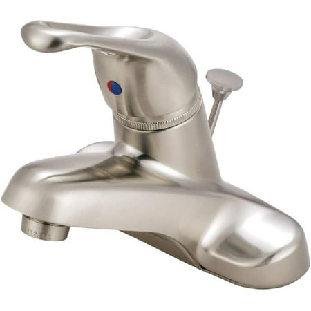 

FB518B 3-3/4-Inch in Spout Reach Wyndham 4-Inch Centerset Lavatory Faucet with Pop-Up Brushed Nickel