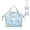 Sky Blue Floral, variant on NCY Small Diaper Bag Crossbody, Convertible Mini Diapers Backpack 4 in 1 w/ Shoulder for Stroller, Travel, Small Mommy Daiper Tote with Insulated Pockets, Compact Baby Bag for Mom (Sky Blue Animal)