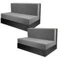thumbnail image 2 of 2 Pcs RV Dinette Cushion Covers, Elastic RV Camper Bench & Backrest Cushion Covers, Stretchy Camper Loveseat Sofa Protectors, Universal Fit & Machine Washable, 2 of 8