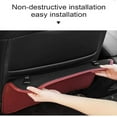 thumbnail image 6 of 2 PCS Car Seat Kick Mat, Leather Rear Seat Anti-Kick Mat Pad Back Seat Protector Prevent Dirt Mud and Scratch Interior Accessories, B/Black, 6 of 8