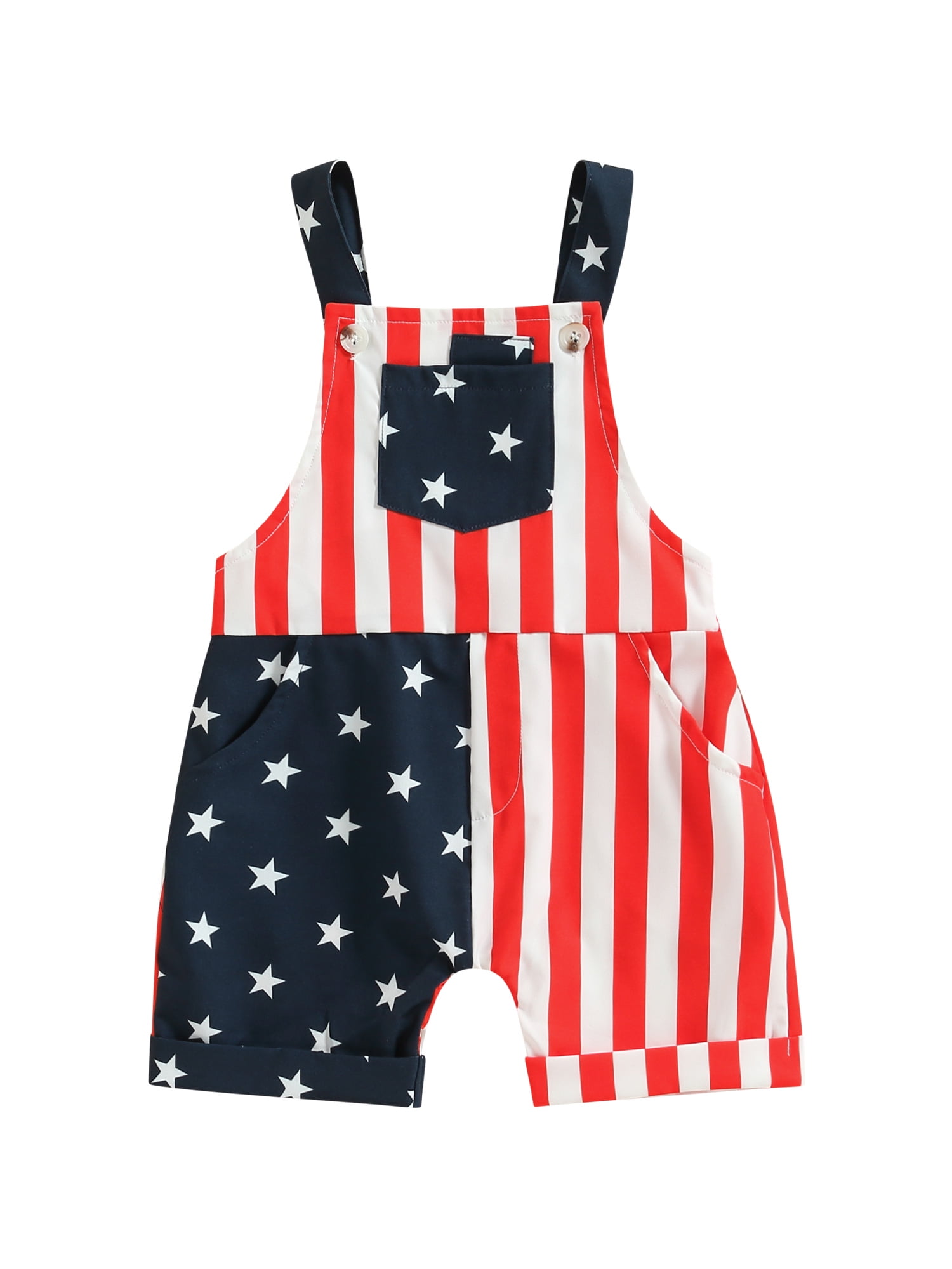 Licupiee 4th of July Toddler Baby Boy Girl Suspender Independence Day ...