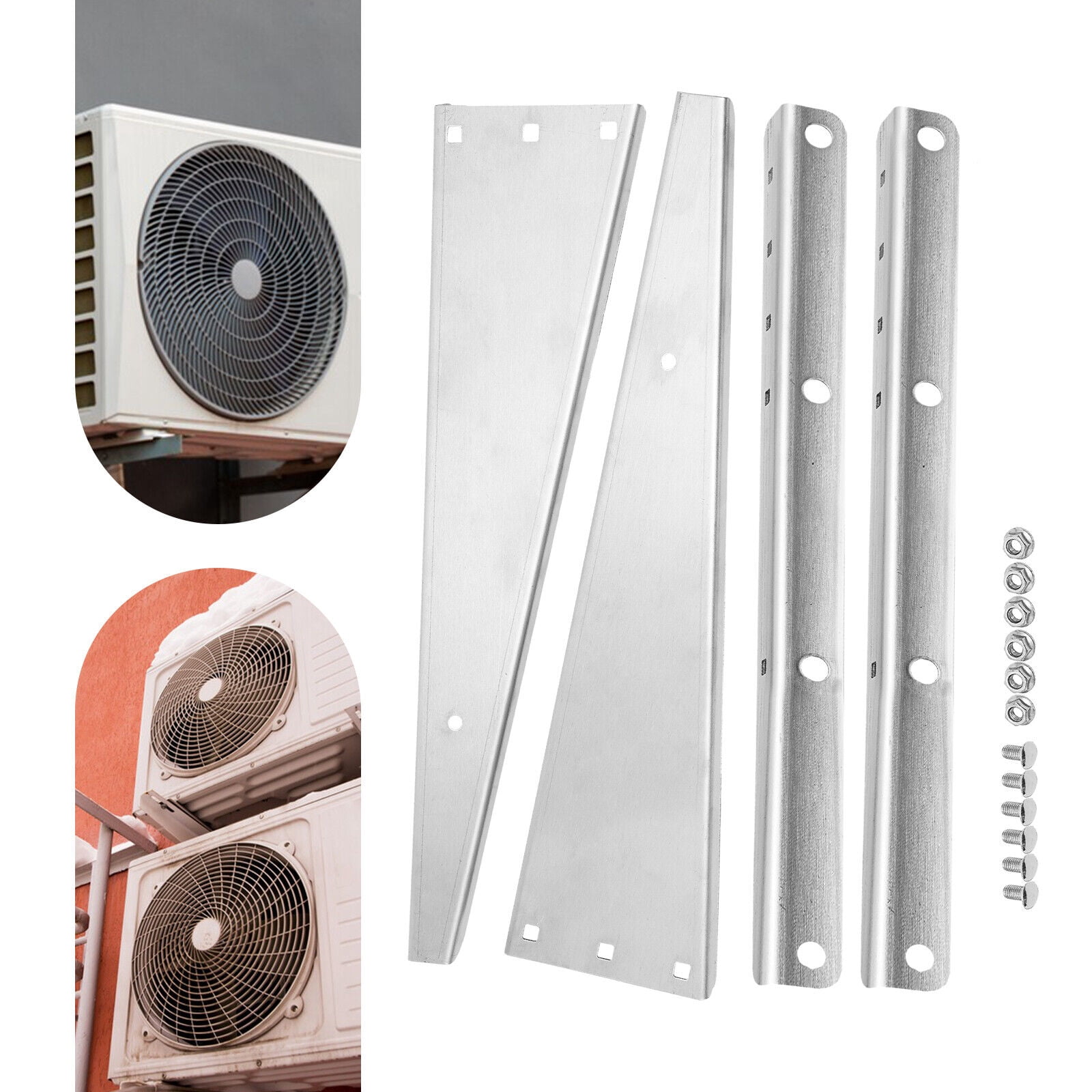 2PC Wall Mount Bracket Mini Split Air Conditioner Outdoor Unit Support Brackets