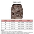 thumbnail image 5 of Falda ajustada para mujer, talle alto, envoltura de cadera, estampados elegantes, colores brillantes, Falda corta para mujer para salidas de fiesta, citas, estampado de leopardo L, 5 of 5