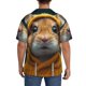 thumbnail image 3 of Fotbe Modern Yellow Sweater Guinea Pig Camisa Estampada de Manga Corta para Hombre, Casual de Verano, Estilo Playero, Sin Arrugas-Large, 3 of 5