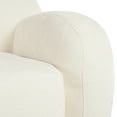 thumbnail image 4 of Whalemon Mid-Century Modern Curved Design 3-Seater Casual Sofa, Beige, 4 of 17